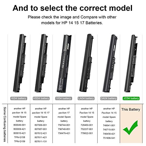 HP Laptop Battery Replacement for Models 919700-850