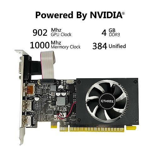 QTHREE GT 730 4GB Graphics Card for Gaming