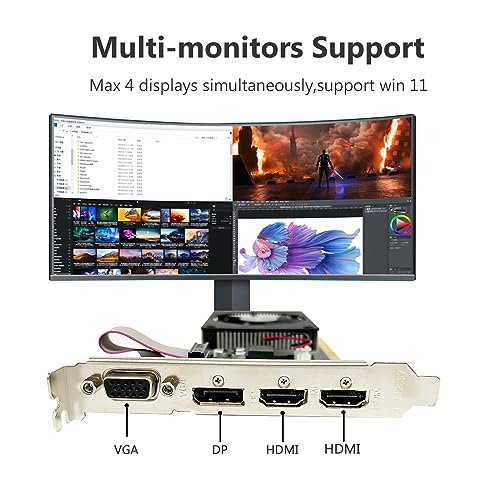 QTHREE GT 730 4GB Graphics Card for Gaming