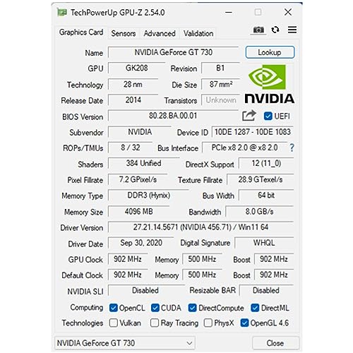 QTHREE GT 730 4GB Graphics Card for Gaming