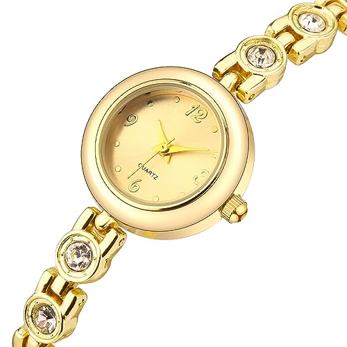 IBSO Women's Waterproof Quartz Bracelet Watch - Gold