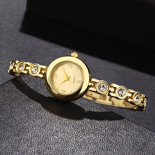 IBSO Women's Waterproof Quartz Bracelet Watch - Gold