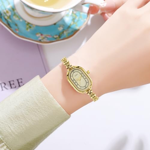 FANMIS Women's Vintage Gold Analog Wrist Watch