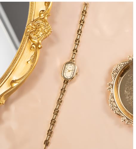 FANMIS Women's Vintage Gold Analog Wrist Watch