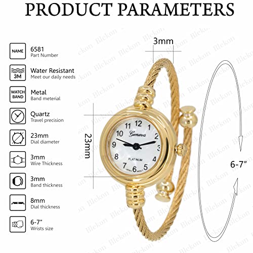 Blekon Elegant 23mm Round Women’s Analog Watch