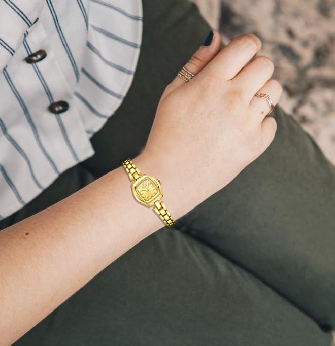 Elegant Gold Women's Vintage Stainless Steel Watch