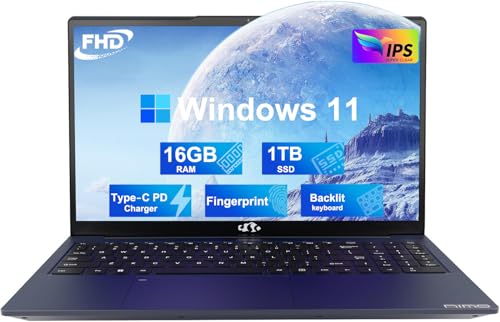 NIMO 15.6" FHD Laptop, 16GB RAM, 1TB SSD