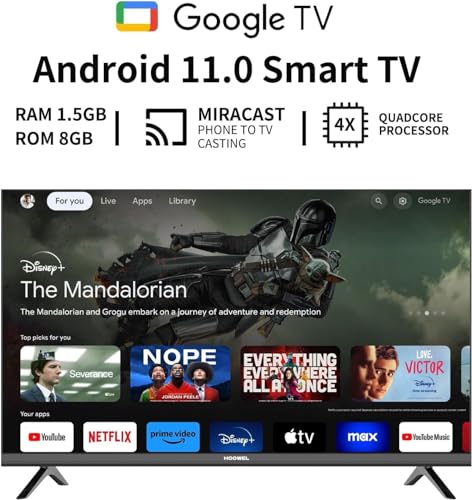 43" Ultra HD 4K Smart TV with Google Assistant