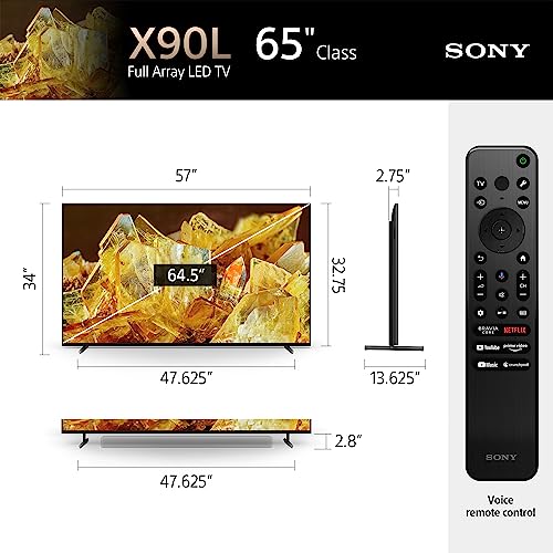 Sony 65" 4K Ultra HD Smart TV X90L