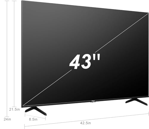 43" Ultra HD 4K Smart TV with Google Assistant