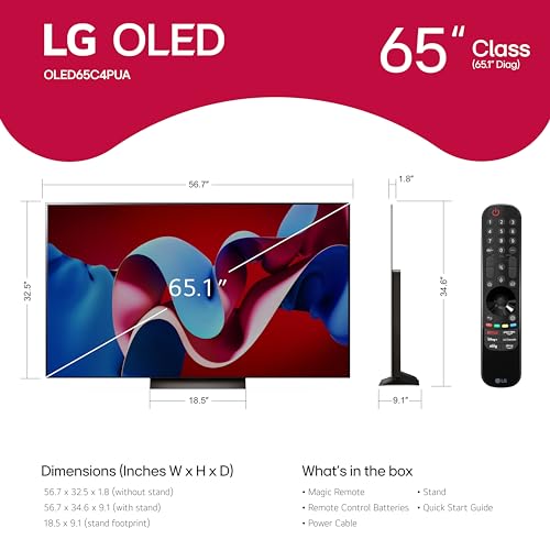 LG 65-Inch 4K OLED Smart TV with Alexa