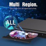 MEGATEK Multi-Region HDMI DVD Player for TV