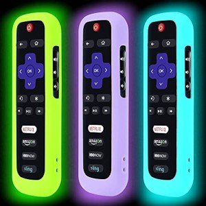 3-Pack Glow-in-the-Dark Roku Remote Cases