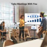 PERLESMITH Rolling Mobile TV Stand for 23-60" TVs