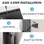 Easy Install No-Stud TV Wall Mount for 12-55" TVs
