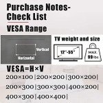 Easy Install No-Stud TV Wall Mount for 12-55" TVs