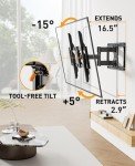 Full Motion TV Wall Mount for 42-84 Inch TVs