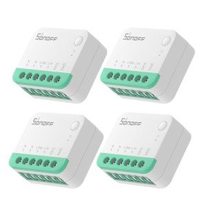 SONOFF MINIR4M 10A Matter Smart Switch, Universal DIY Module for Smart Home Automation Solution, Work with Alexa & Google Home, No Hub Required, 4 Pack