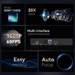 Tenveo 20X Zoom PTZ Camera for Video Conferencing