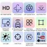 TONGVEO 20X Zoom PTZ Camera for Video Conferencing