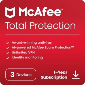 McAfee Total Protection 2024 for 3 Devices