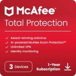 McAfee Total Protection 2024 for 3 Devices