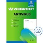 Webroot Antivirus 2024 - 3 Devices, 1 Year