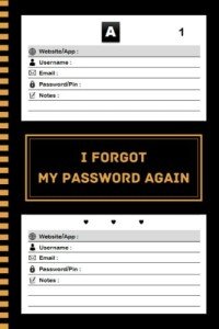 Password Organizer with Alphabetical Tabs - 120 Pages