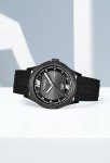 AIYISHI Analog Watches for Men,Easy Read Waterproof Sport Casual Classic Fashion Silicone Analog Quartz Big Face Dress Wrist Watch (G695 Black)
