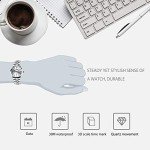 cofuo Mens Watch, Unique Quartz Analog Dress Business Casual Watches Stainless Steel Band Wrist Roman Numeral Waterproof Watch, Classic Calendar Date Window - Silver Blue