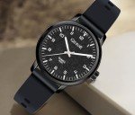 AIYISHI Waterproof Women's Casual Fashion Sport Wrist Watch,Easy Read Dial,Rubber Silicone Band Analog Quartz Minimalist Watch Gift for Nurse Ladies Teachers Students (W681 Black)