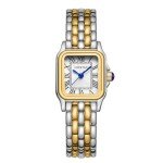 CHEETAH Watches for Women with Small Two-Tone Vintage Bracelet, Rectangular Case Roman Dial