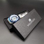 VIGOROSO Men's Solar Powered Quartz Stainless Steel Analog Digital Sport Wrist Watch