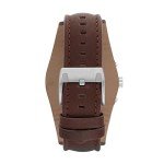 Fossil Men's Coachman Quartz Stainless Steel and Leather Chronograph Watch, Color: Silver, Brown (Model: CH2891)