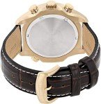 Citizen Men's Eco-Drive Weekender Brycen Chronograph Watch in Gold-tone Stainless Steel, Brown Leather strap (Model: BL5403-03X)