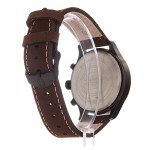 Timex Men’s T49905 Expedition Field Chronograph Black/Brown Leather Strap Watch