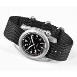 BODERRY Men's Watch Titanium Automatic Field Watch 40mm Military Watch Day Date Function 100M Waterproof with Nylon Strap Japanese Mechanical Movement & Screw Down Crown—Voyager