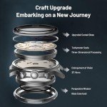 SEA-GULL Men's Mechanical Wristwatch, 1963 Aviation Chronograph Pilot Mechanical Watch, Manual Winding, GD 1963 International Edition, ST1901, Yellow, strap, D1963EXP