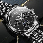 OLEVS Mens Automatic Watches Self Winding Mechanical Dress Wrist Watch Multifunction Calendar Waterproof Luminous