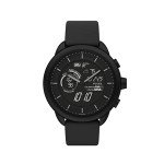 Fossil Men's or Women's Gen 6 Wellness Edition 44mm Silicone Hybrid Smart Watch, Color: Black (Model: FTW7080)