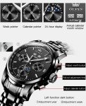 OLEVS Mens Automatic Watches Self Winding Mechanical Dress Wrist Watch Multifunction Calendar Waterproof Luminous