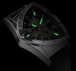 FORSINING Skeleton Watches for Men, Automatic Mechanical Watch with Triangle Dial, Luminous Self Winding Watches Stainless Steel Bracelet or Soft Silicone Strap