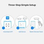 BroadLink IR/RF Smart Home Hub-WiFi IR/RF Blaster for Home Automation, TV, Curtain, Shades Remote, Smart AC Controller, Works with Alexa, Google Assistant, IFTTT (RM4 pro)