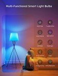 Govee Smart Light Bulbs, Color Changing Light Bulb, Work with Alexa and Google Assistant, 16 Million Colors RGBWW, WiFi & Bluetooth LED Light Bulbs, Music Sync, A19, 800 Lumens, 4 Pack