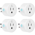 EIGHTREE Smart Plug, Smart Home WiFi Outlet Compatible with Alexa & Google Home, Smart Socket with Remote Control & Timer Function, 2.4GHz WiFi Only