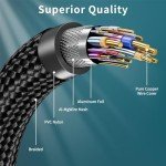 Cratree HDMI Cables 15FT Long - 8K Ultra High Speed HDMI Cable,48Gbps HDMI Braided Cord,8K 60hz,4K 120hz,eARC,HDCP 2.2&2.3 - Compatible for HDTV/PS5/Xbox