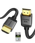 Silkland 8K HDMI eARC/ARC Cable 2.1, 3.3FT Certified Ultra High Speed HDMI® Cable [8K@60Hz, 4K@120Hz] Dolby Atmos Vision, 48Gbps, HDR, HDCP Compatible for Samsung/Vizio/SoundBar/Roku TV/BluRay