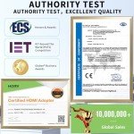 10K 8K HDMI Cable, 1.5FT, 3.3FT, 6.6FT, 10FT, 16FT, 20FT, 25FT Heavy Duty High-Speed Braided HDMI Cable, Professional HDMI Cord, 48Gbps, 4K@120Hz, 8K@60Hz, HDR, DTS:X, HDCP 2.2/2.3