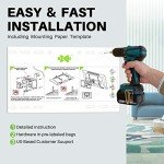 USX Mount UL Listed Full Motion TV Wall Mount for Most 37-86 inch TV, Swivel and Tilt Mount with Dual Articulating Arms Up to 132lbs, VESA 600x400mm, 16" Wood Studs, XML019