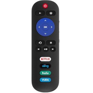 New Replace Universal Remote Compatible with TCL Roku TV, Hisense Roku TV, Onn Roku TV, Insignia Roku TV, Fit for Sharp/Element/Westinghouse/Philips/JVC/RCA/Hitachi and fit for Sanyo Roku TV